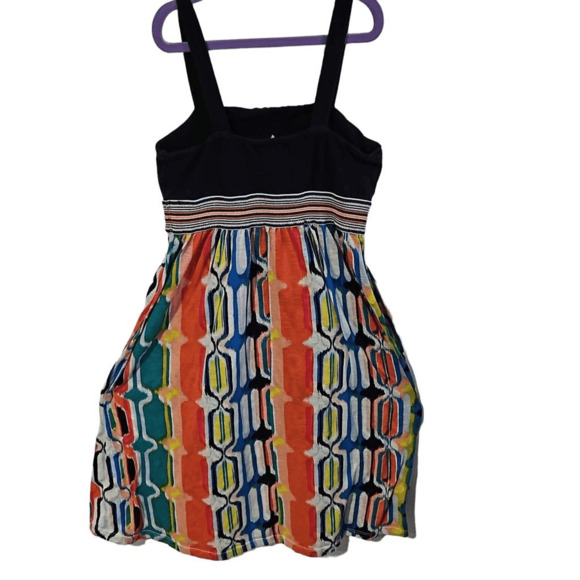 Fire Los Angeles Girls 7/8 Sleeveless Tank Dress Multicolor Abstract Geo Print - Picture 1 of 5